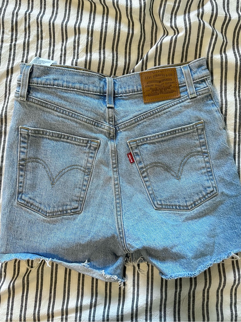 Levi's Light Wash Denim Cutoff Shorts